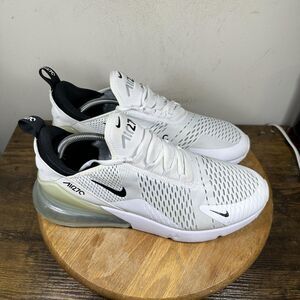 Nike Air Max 270 Shoes Mens Size 13 White Black AH8050-100 Running Sneakers